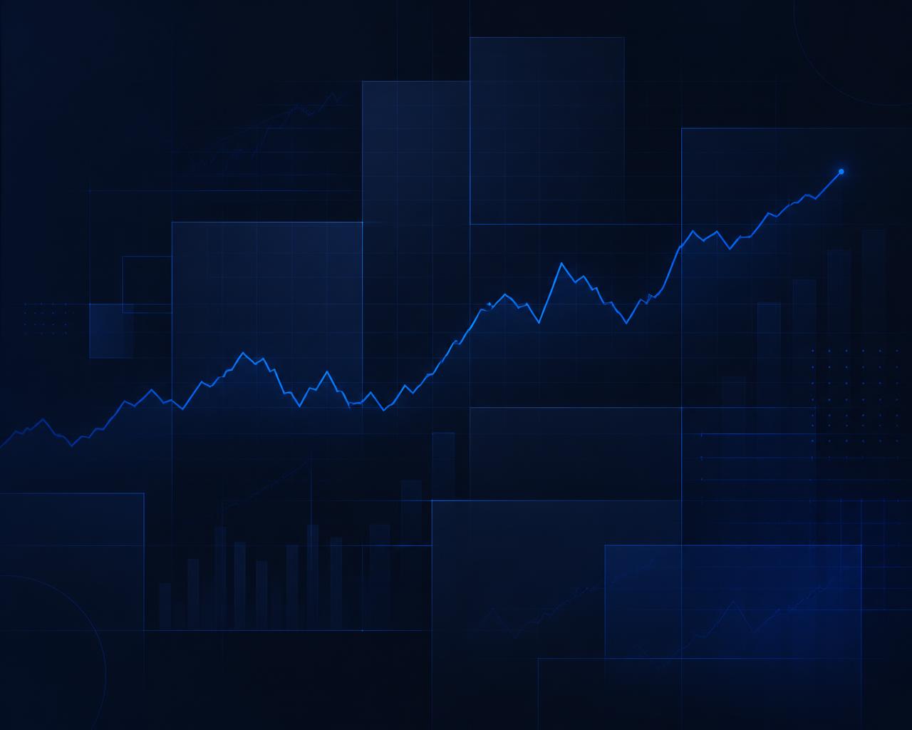 Abstract enterprise performance dashboard visualisation